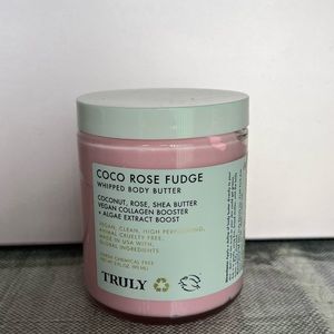 Truly Coco Rose Fudge Whipped Body Butter, Harsh Chemical Free, 3 FL OZ/ 90ml
